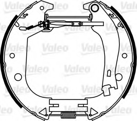 VALEO 554888 Brake Shoe Set